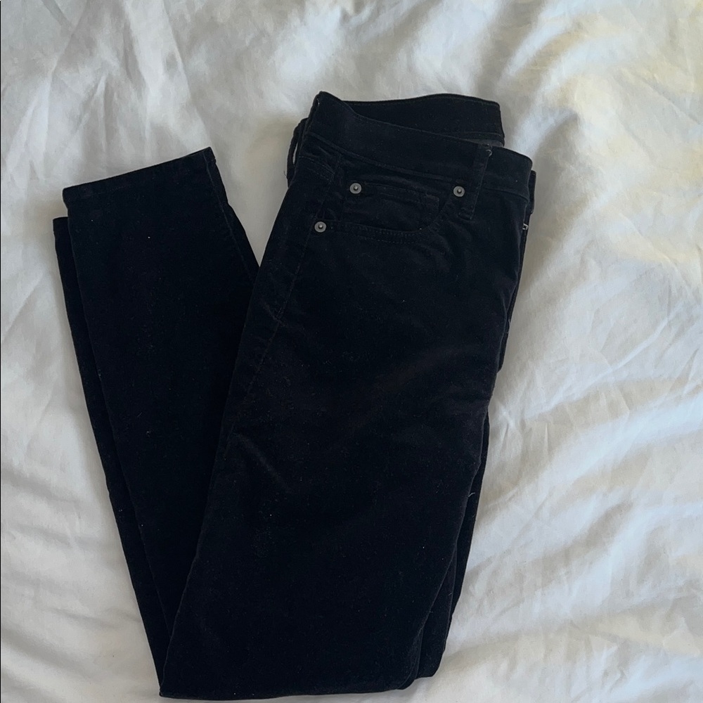 Classic Black Women's Velvet Skinny Jean